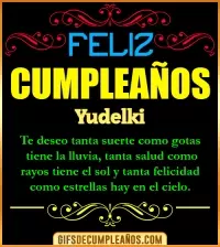 GIF Frases de Cumpleaños Yudelki